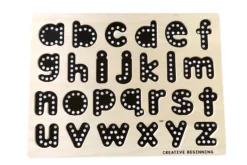 Lowercase Alphabet Tracing Puzzle