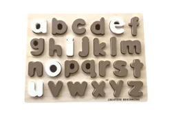 Lowercase Alphabet Tracing Puzzle