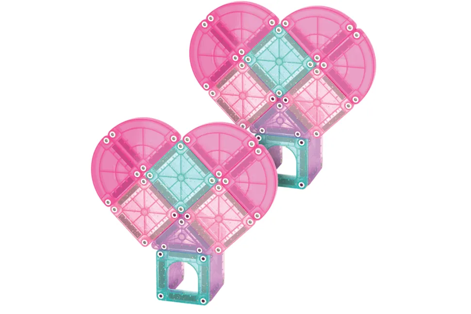 MAGNA-TILES® microMAGS Heart to Heart 26 Piece Travel Set