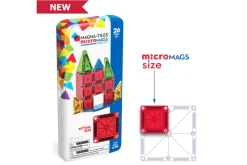 MAGNA-TILES® microMAGS 26 Piece Travel Set (Bold Colours)