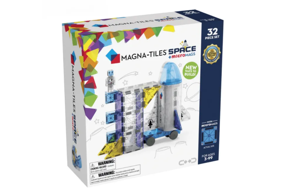 MAGNA-TILES® microMAGS Space 32 Piece Set