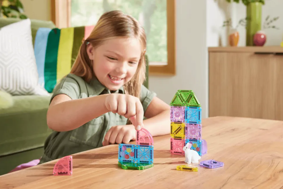 MAGNA-TILES® microMAGS Spring Garden 24 Piece Travel Set