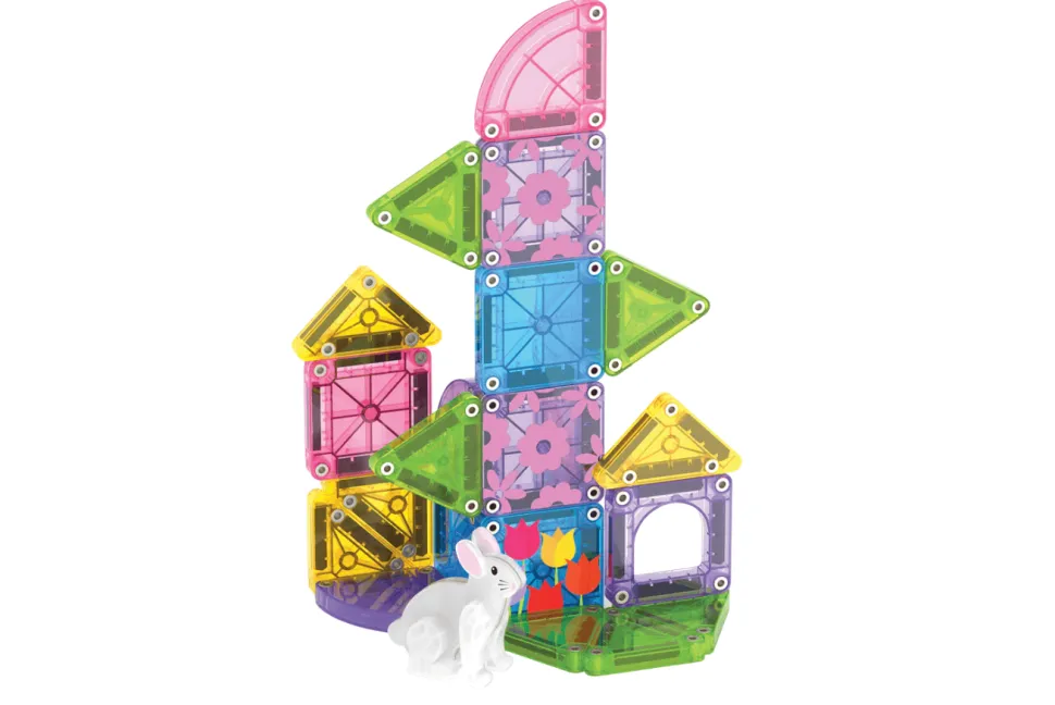MAGNA-TILES® microMAGS Spring Garden 24 Piece Travel Set