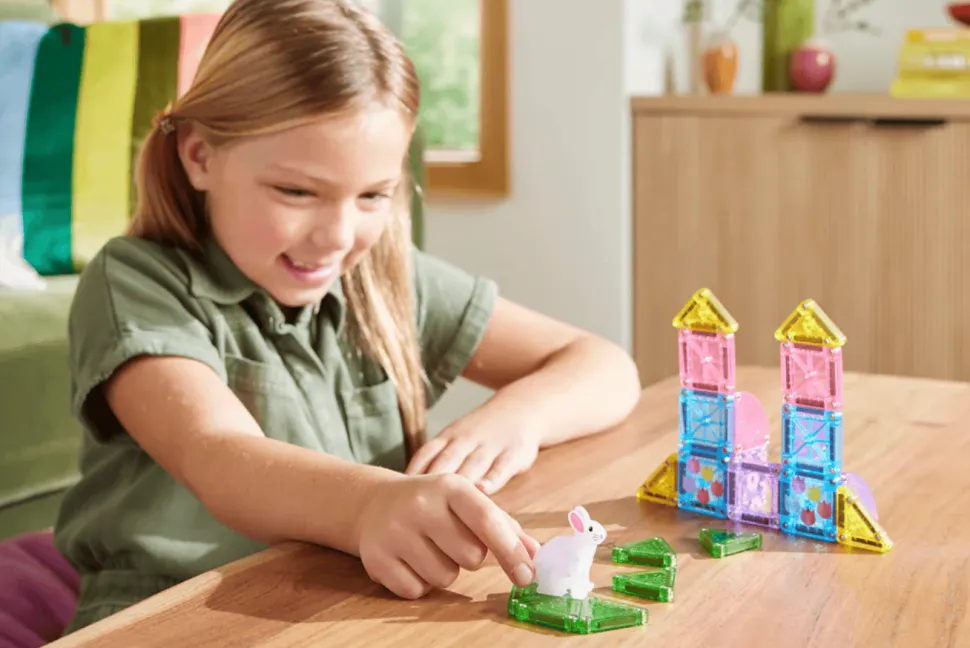 MAGNA-TILES® microMAGS Spring Garden 24 Piece Travel Set
