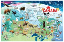 Map of Canada Floor Puzzle by Cobble Hill
