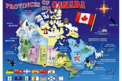 Map of Canada 100 Piece Puzzle (Ages 6+)
