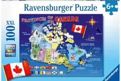 Map of Canada 100 Piece Puzzle (Ages 6+)