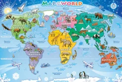 Map of the World Floor Puzzle by Cobble Hill