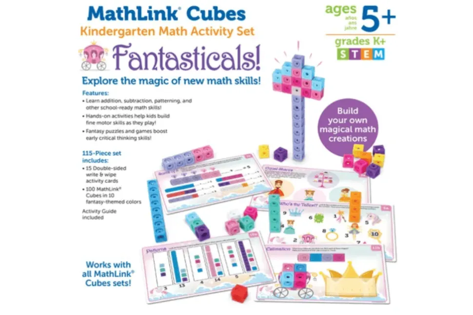 MathLink Cubes Kindergarten Math Activity Set: Fantasticals!