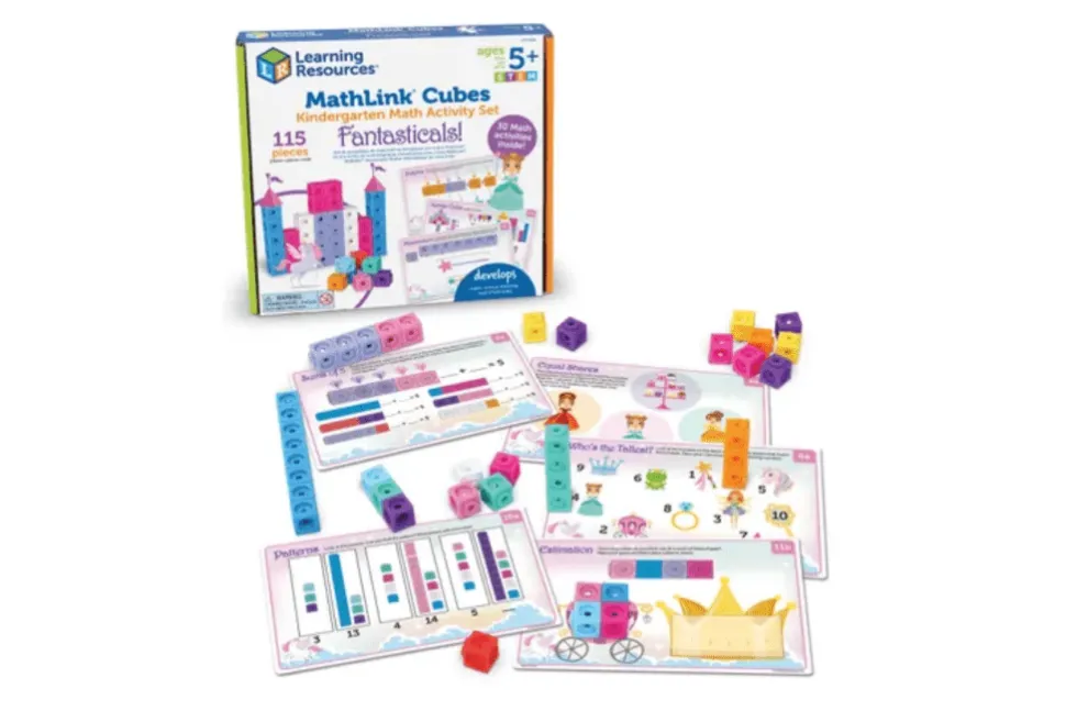 MathLink Cubes Kindergarten Math Activity Set: Fantasticals!