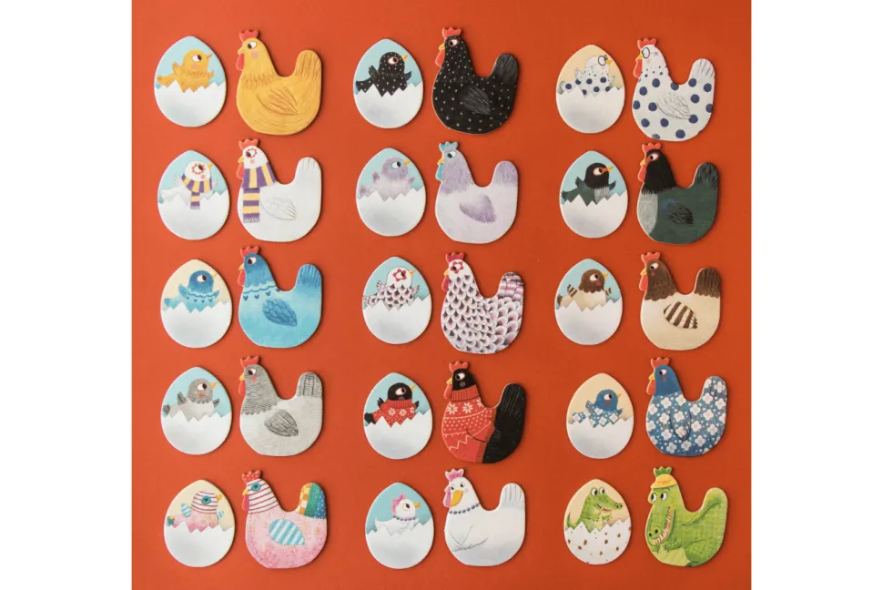 Memory Game - Chicks and Chickens (Ages 3+)