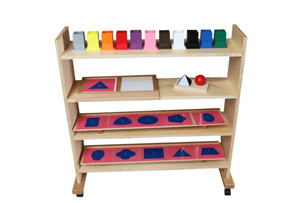 Metal Insets (with Working Tray, Pencil Holder & Paper Holder) and Shelving Unit