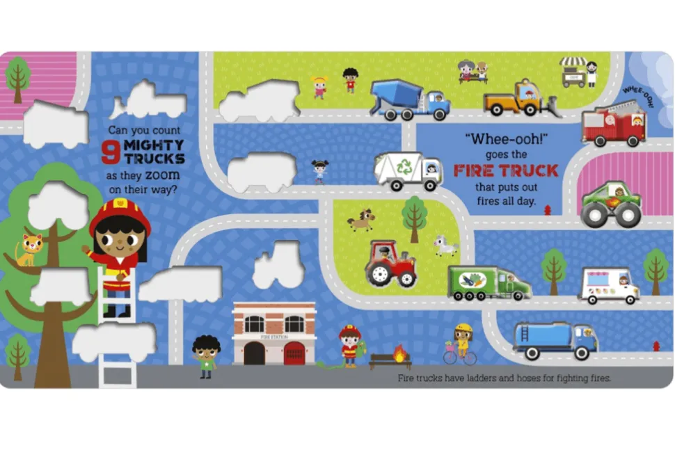10 Mighty Trucks Board Book