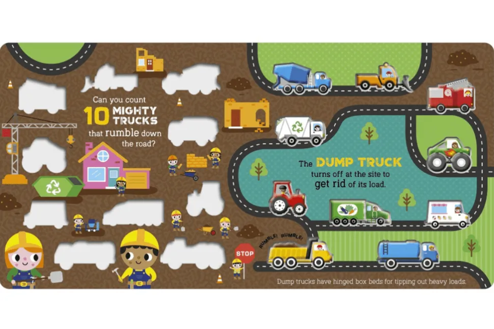 10 Mighty Trucks Board Book
