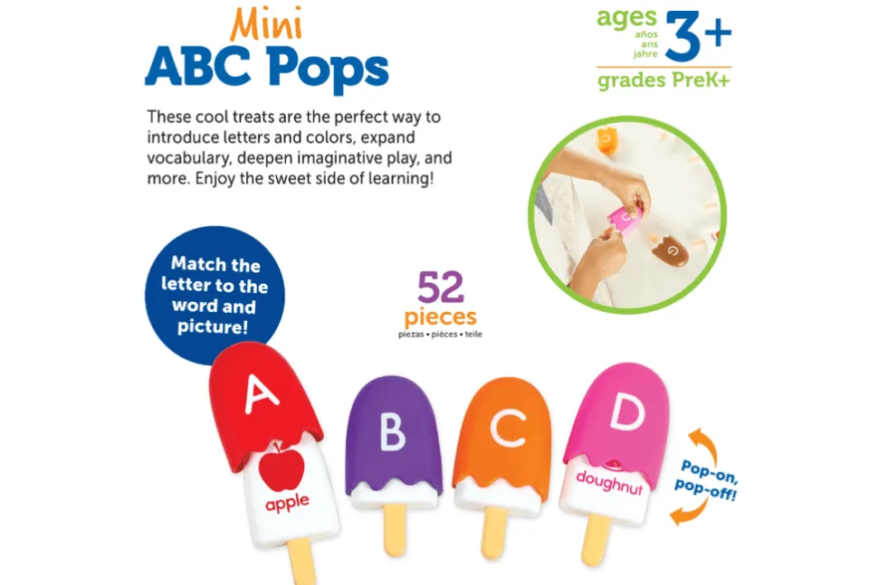 Mini ABC Pops: Match The Letter to the Word