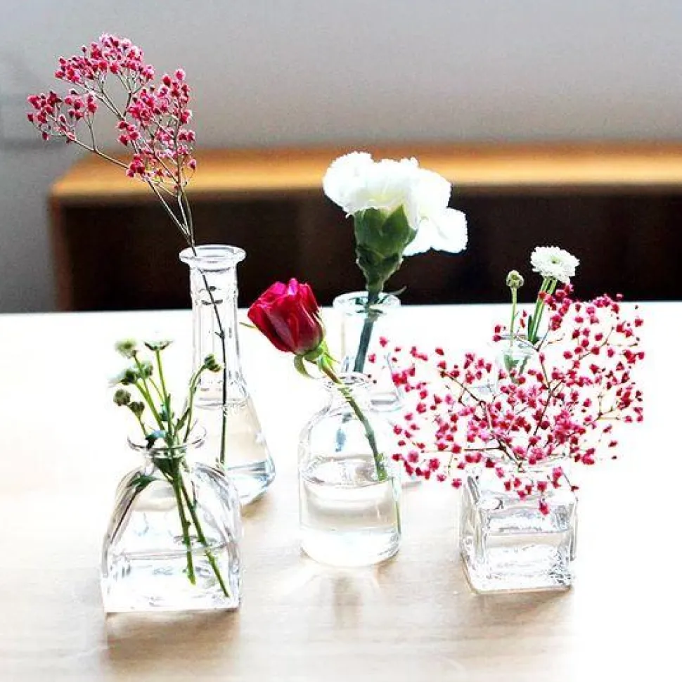 Mini Glass Vases - Set of 3