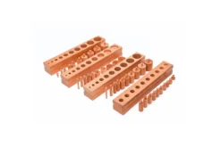 Montessori Cylinder Blocks (Set of 4) & Stand