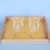 Montessori Dry Pouring Activity - includes 2 Glass Pitchers & Wooden Tray