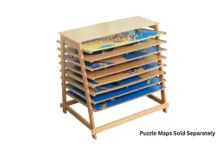 Montessori Puzzle Maps & Storage Options