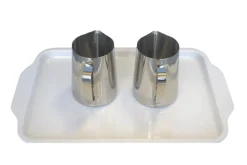 Montessori Wet Pouring Activity - includes 2 Metal Pitchers & Melamine Tray
