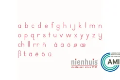 Nienhuis - Small Movable Alphabet: International Print (Red or Black)