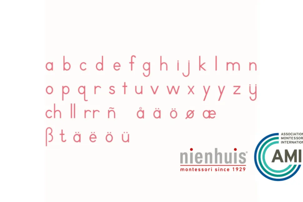 Nienhuis - Small Movable Alphabet: International Print (Red or Black)
