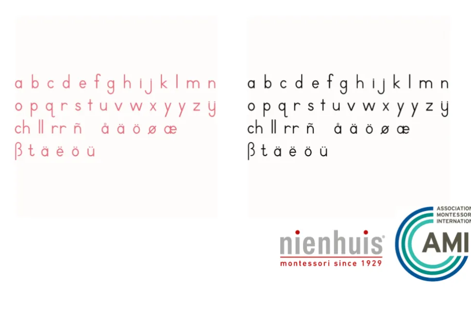 Nienhuis - Small Movable Alphabet: International Print (Red or Black)