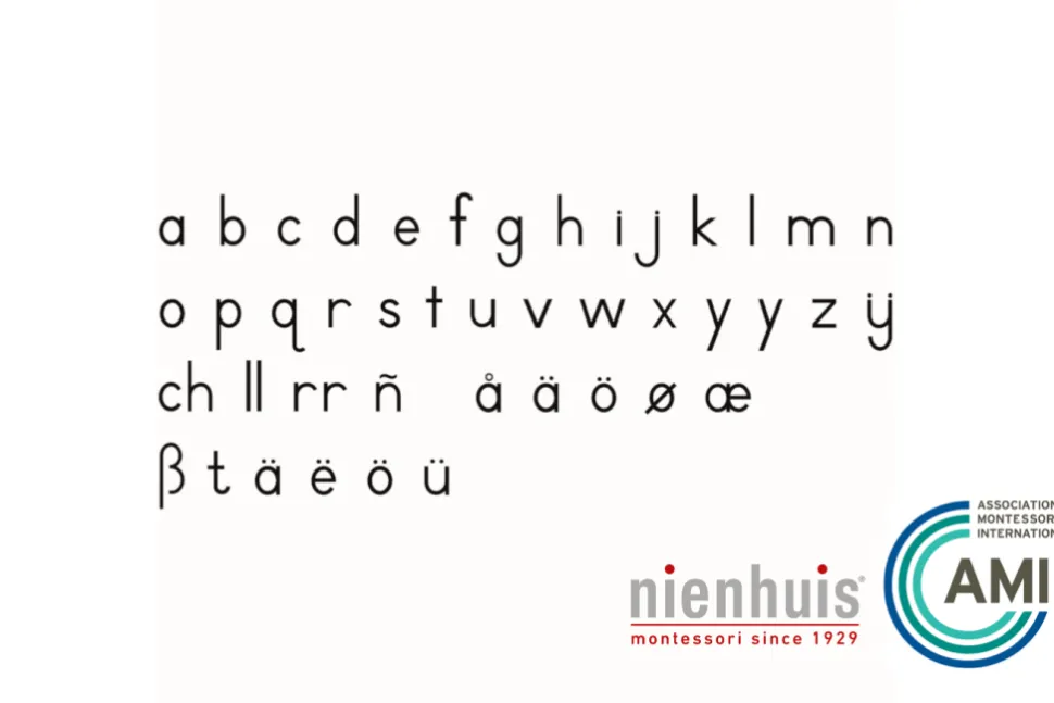 Nienhuis - Small Movable Alphabet: International Print (Red or Black)