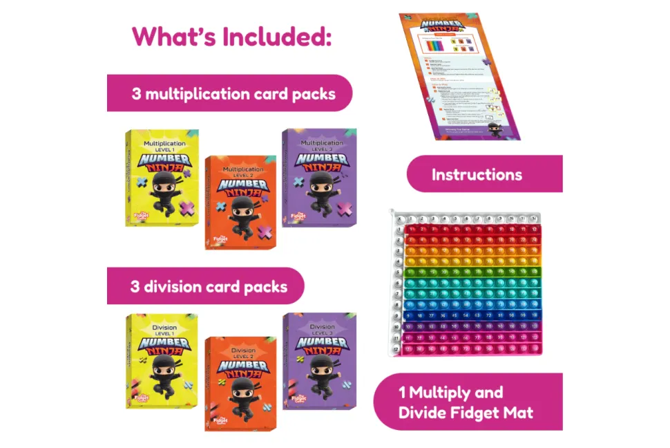 Number Ninja Math Game - Ages 7 - 10