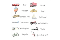 3-Part Language Cards (Watercolour) (Multiple Themes Available)