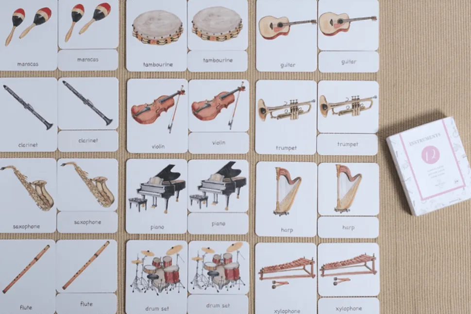 3-Part Language Cards (Watercolour) (Multiple Themes Available)
