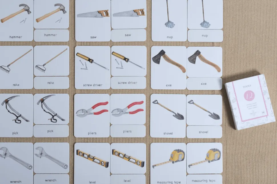 3-Part Language Cards (Watercolour) (Multiple Themes Available)