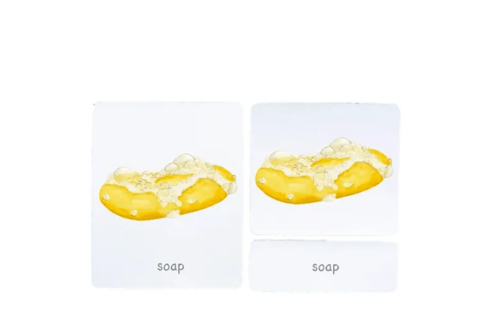 3-Part Language Cards (Watercolour) (Multiple Themes Available)