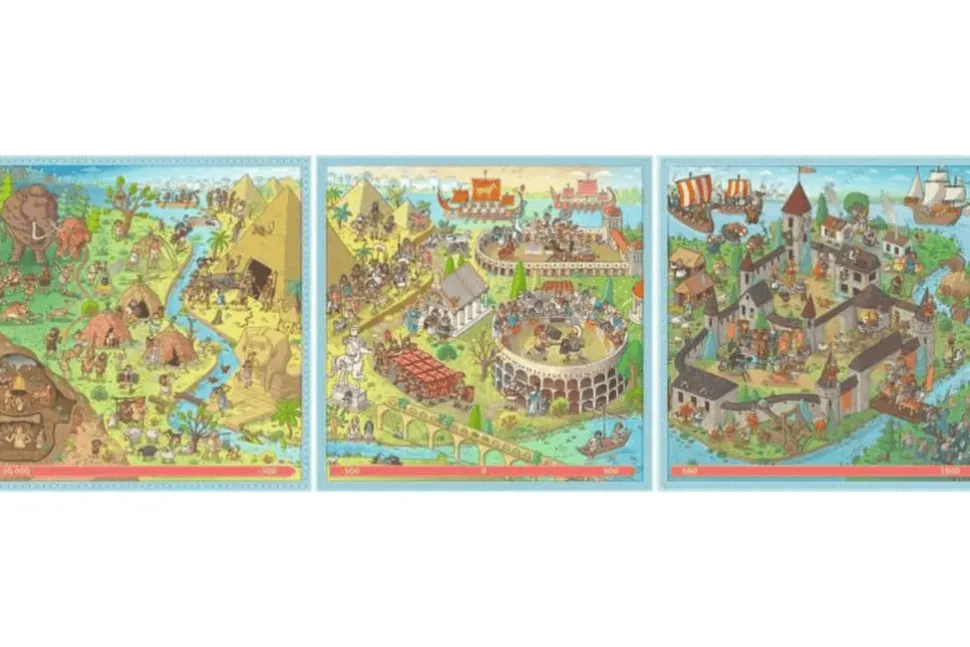 Puzzle UP! History - 100, 121 and 144 Piece Puzzles