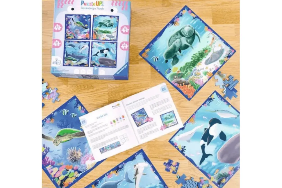 Puzzle UP! Ocean Life - 64, 72, 81, and 90 Piece Puzzles