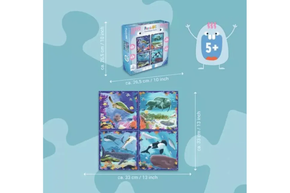 Puzzle UP! Ocean Life - 64, 72, 81, and 90 Piece Puzzles