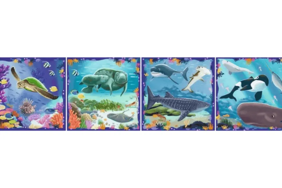 Puzzle UP! Ocean Life - 64, 72, 81, and 90 Piece Puzzles
