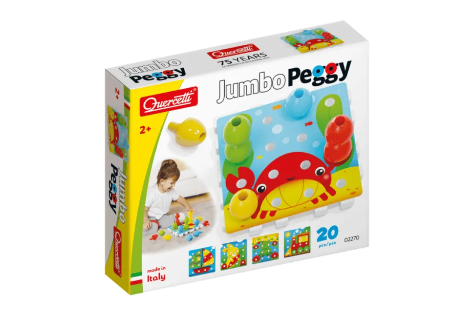 Quercetti Jumbo Peggy - 20 pcs