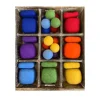 Rainbow Cube-Tile-Balls Sorting Set