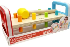 Rainbow Pound-A-Peg Bench - Hape