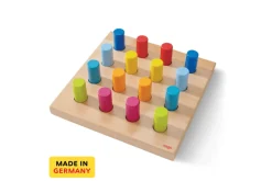 Rainbow Whirls Wooden Sorting and Stacking Game