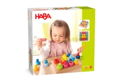 Rainbow Whirls Wooden Sorting and Stacking Game