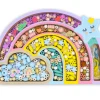 Rainbow Wooden Beads (400 pieces)