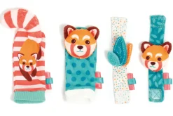 Rattle and Crinkle Socks + Squeak and Grasp Wrist Toys