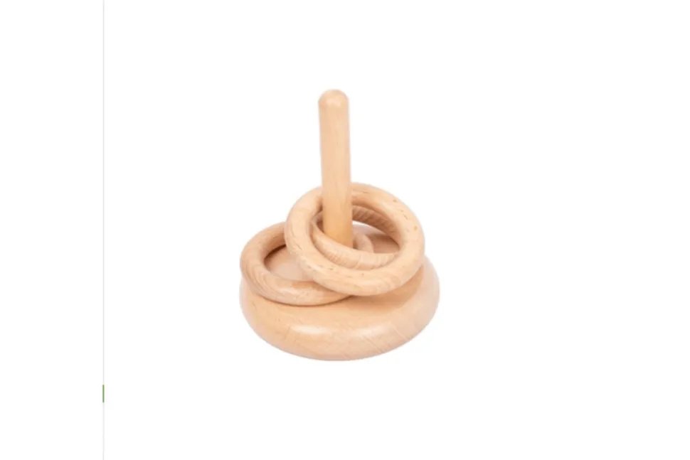Rings on a Vertical Dowel