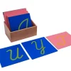 Sandpaper Letters with Box (Print, Cursive, Lowercase and Uppercase)