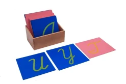 Sandpaper Letters with Box (Print, Cursive, Lowercase and Uppercase)