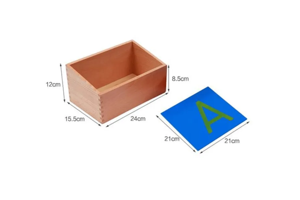 Sandpaper Letters with Box (Print, Cursive, Lowercase and Uppercase)