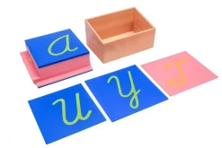 Sandpaper Letters with Box (Print, Cursive, Lowercase and Uppercase)
