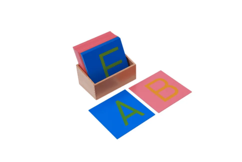 Sandpaper Letters with Box (Print, Cursive, Lowercase and Uppercase)